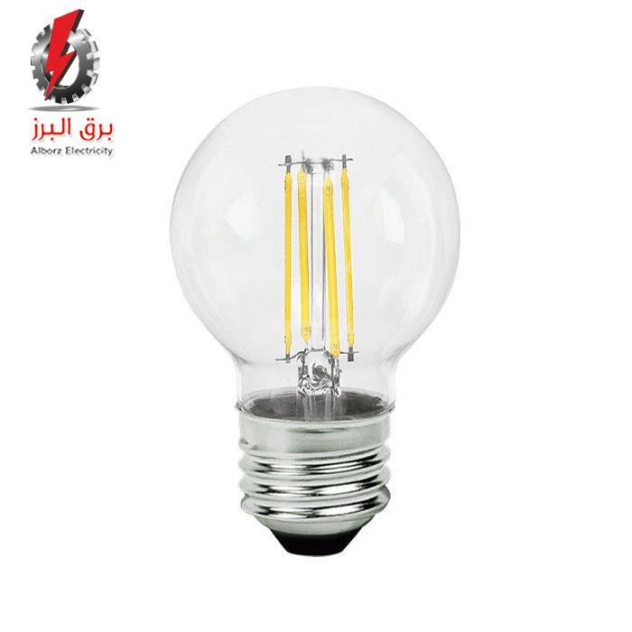 لامپ حبابی فیلامنتی 4.5 وات P45 لامپ نور