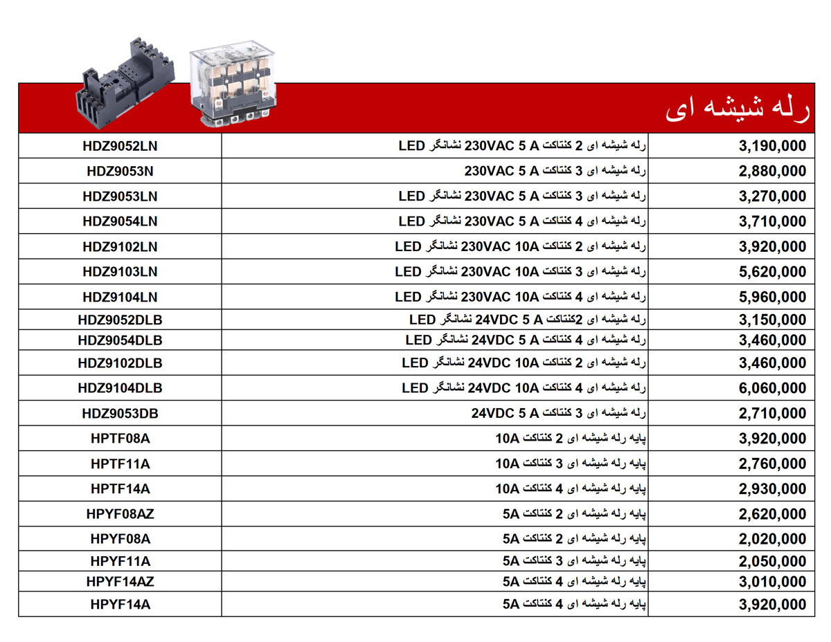لیست قیمت هیمل